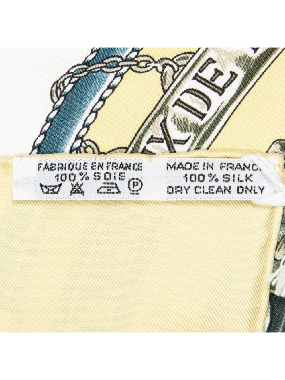 ★SOLD★ Hermes Scarf Green Twill Silk - Picture 5 of 5